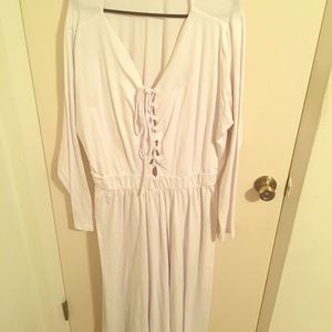 White Plus size dress